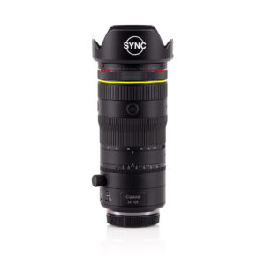 Canon RF 24-105mm f/2.8 L IS USM Z Lens on a white background